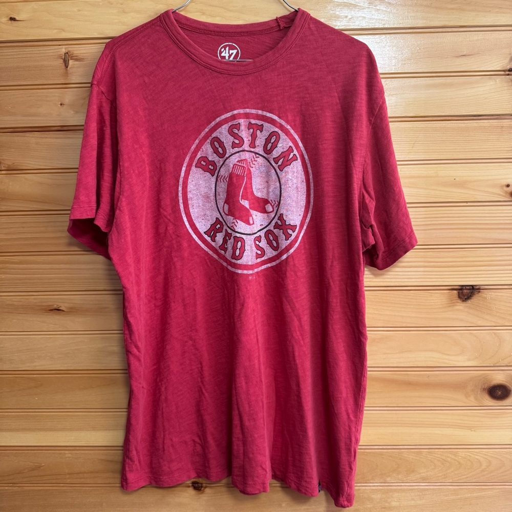 47 Brand Red Boston Red Sox Short Sleeve Tee Large